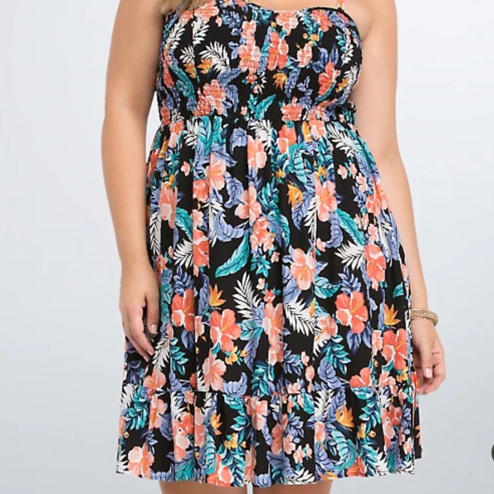 TORRID FLORAL SMOCKED SUNDRESS